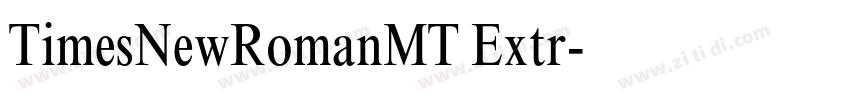 TimesNewRomanMT Extr字体转换